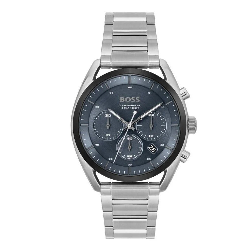 Hugo Boss Gray Stainless Steel Dress Watch