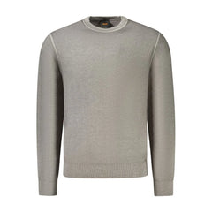 Hugo Boss Gray Wool Mens Sweater - XL - Sweaters
