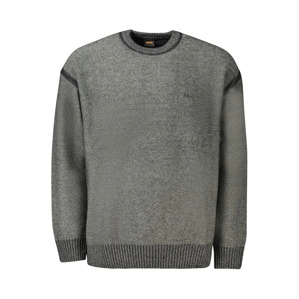 Hugo Boss Gray Wool Sweater - Sweaters