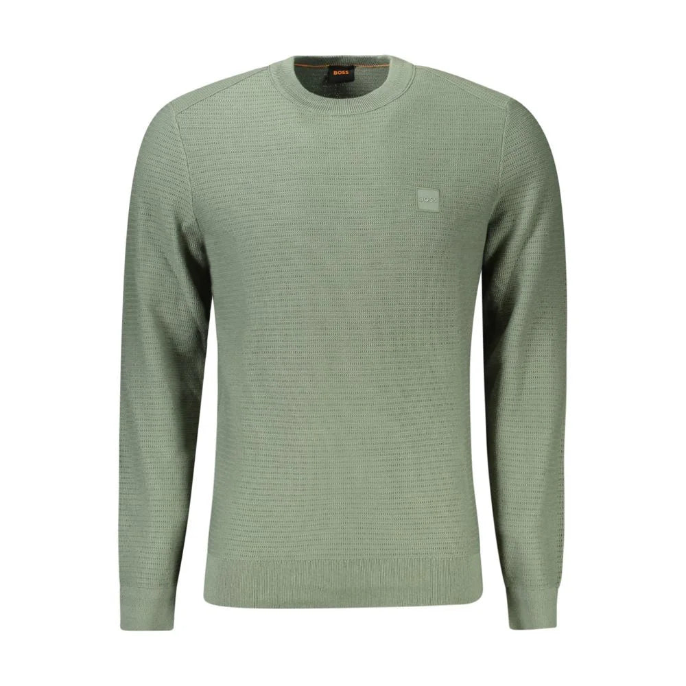 Hugo Boss Green Cotton Men Sweater - XXL