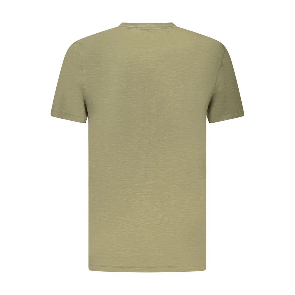 Hugo Boss Green Cotton Men T-Shirt - T-Shirts