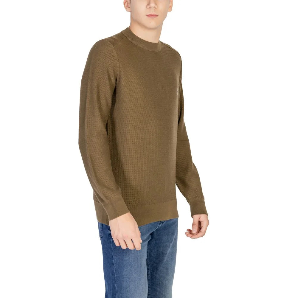 Hugo Boss Green Cotton Sweater - IT48 | L