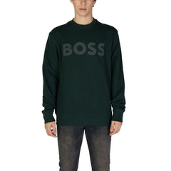 Hugo Boss Green Cotton Sweatshirt - IT54 | XXL