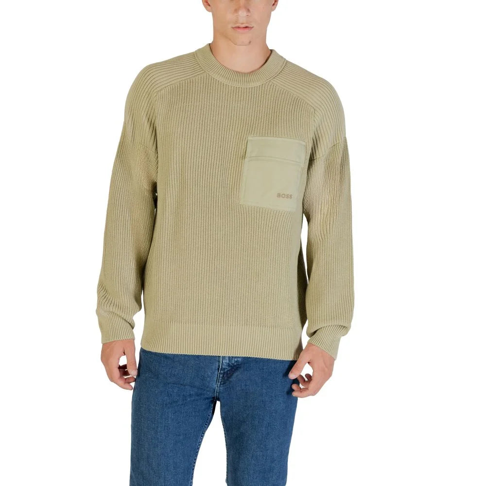 Hugo Boss Green Cotton Sweatshirt - IT54 | XXL - Sweatshirts