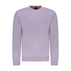 Hugo Boss Purple Cotton Men Sweater - Sweatshirts