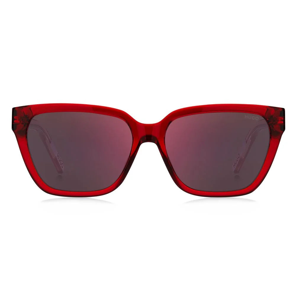Hugo Boss Red Acetate Sunglasses - Sunglasses