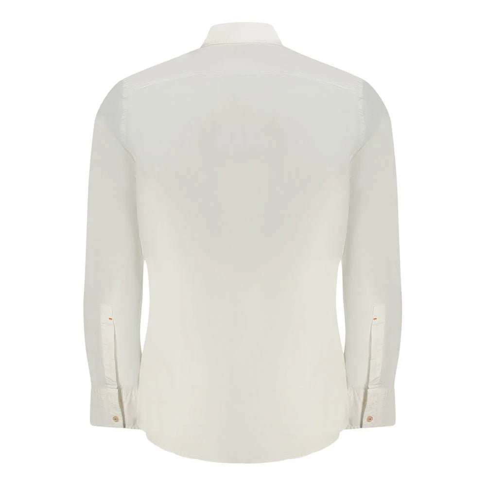 Hugo Boss White Cotton Men Shirt - S - Shirts