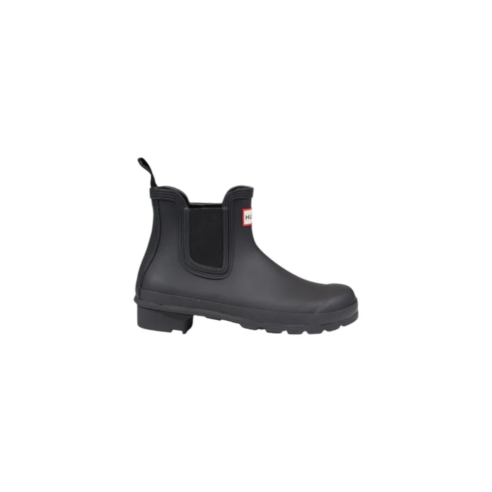 Hunter Black Recycled Polyester Ankle - Boots