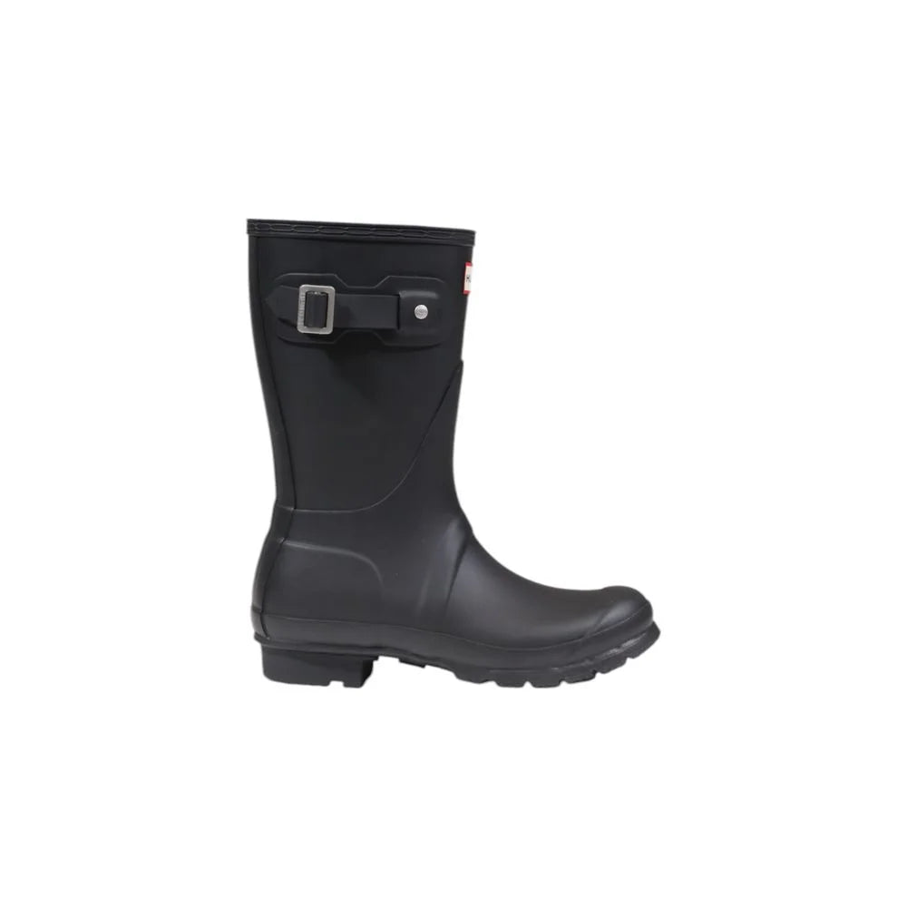 Hunter Black Recycled Polyester Ankle - Boots