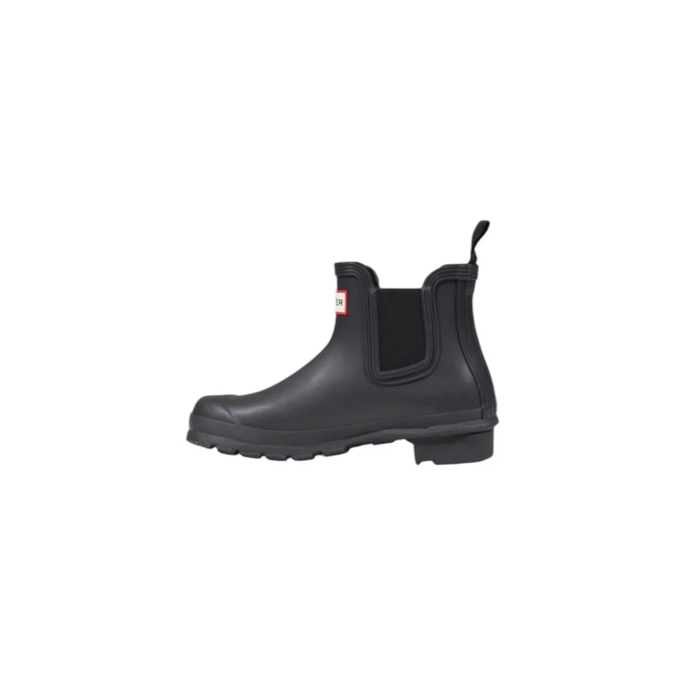 Hunter Black Recycled Polyester Ankle - Boots