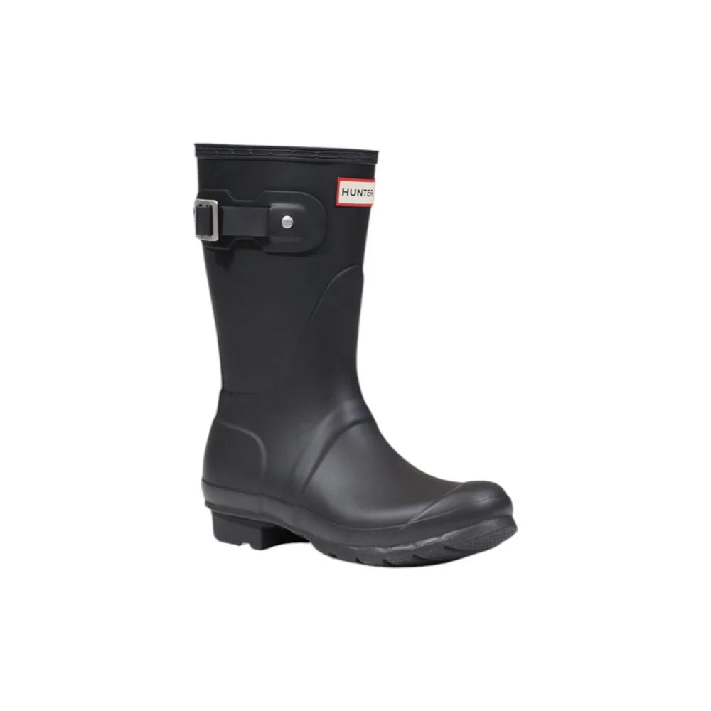 Hunter Black Recycled Polyester Ankle - Boots