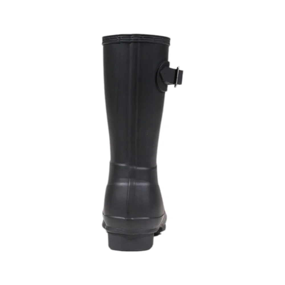 Hunter Black Recycled Polyester Ankle - Boots
