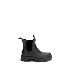 Hunter Black Rubber Chelsea Boots