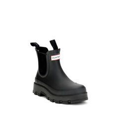 Hunter Black Rubber Chelsea Boots