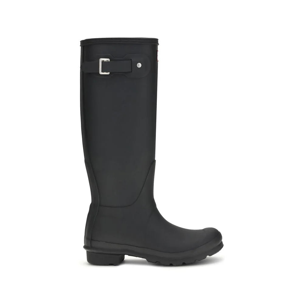 Hunter Black Rubber Rain Boots - EU39/US9
