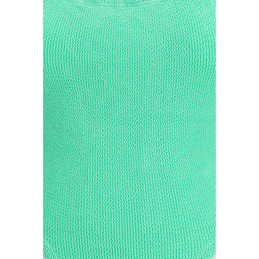 Hunza G Bicolor Polyester One-Piece Swimsuit - One Size