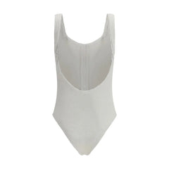 Hunza G White Polyamide One-Piece Swimsuit - One Size