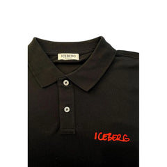 Iceberg Black Cotton Men Polo Shirt - Polos