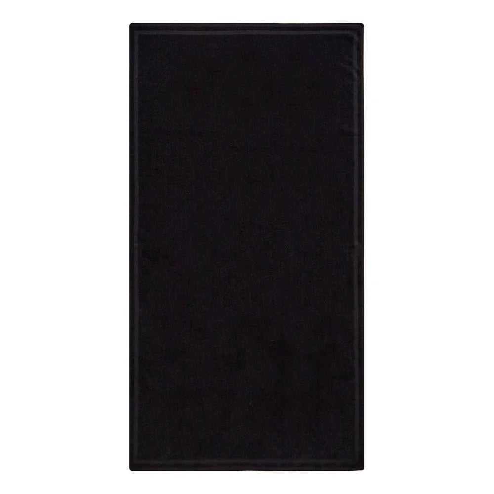 Iceberg Black Cotton Swimwear - One Size - Beach Towels