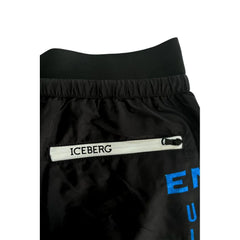 Iceberg Black Polyester Men Swim Shorts