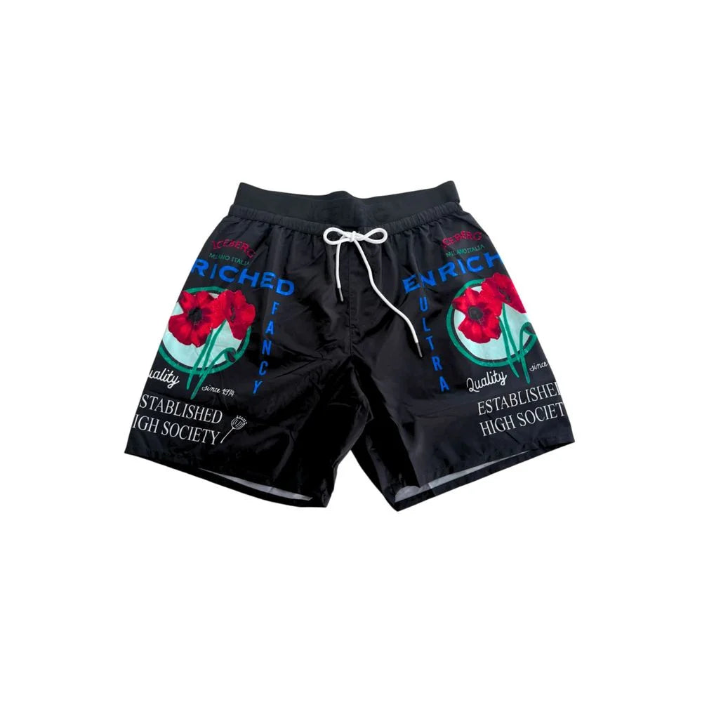 Iceberg Black Polyester Men Swim Shorts - Boardshorts