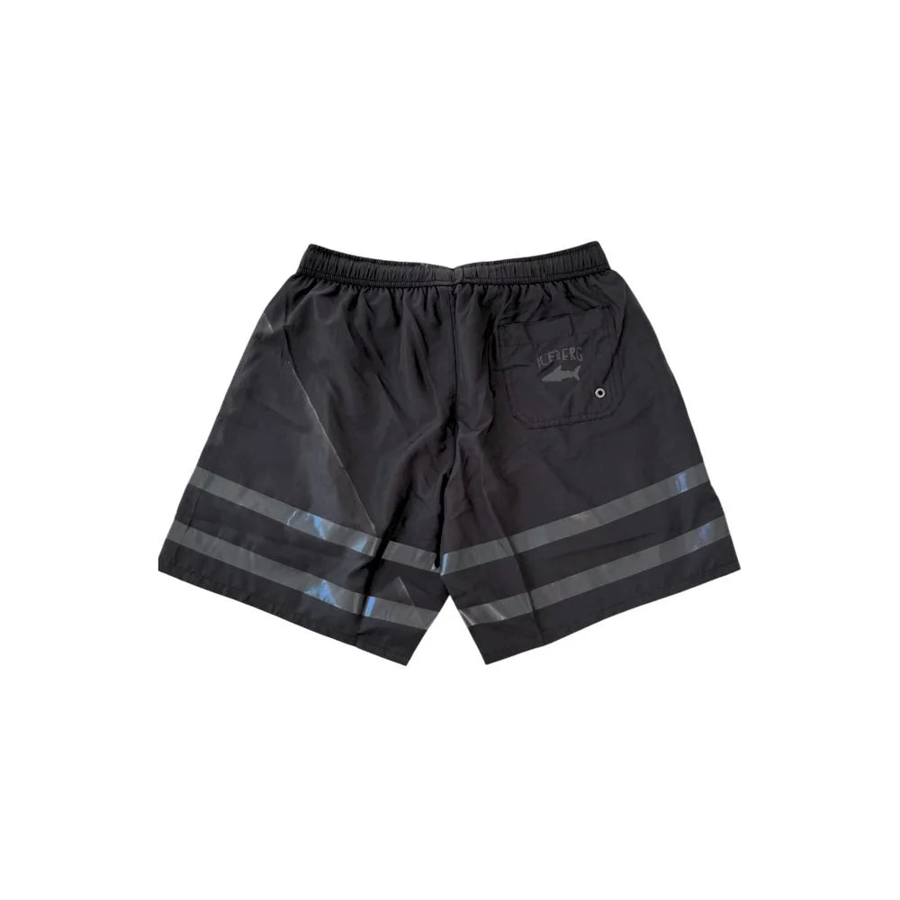 Iceberg Black Polyester Men’s Swim Short - Swim Boxers