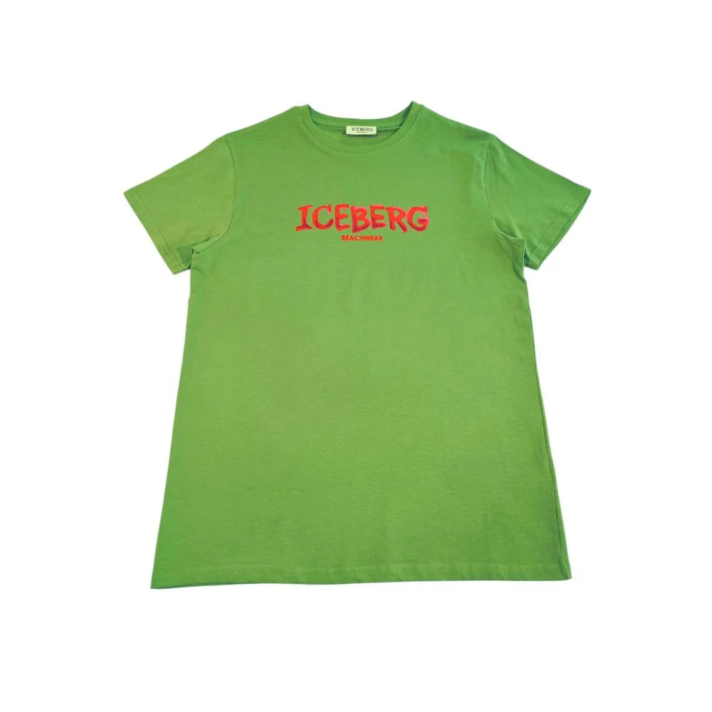 Iceberg Green Cotton Men T-Shirt - T-Shirts