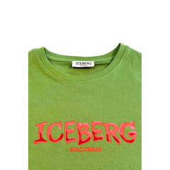 Iceberg Green Cotton Men T-Shirt - T-Shirts