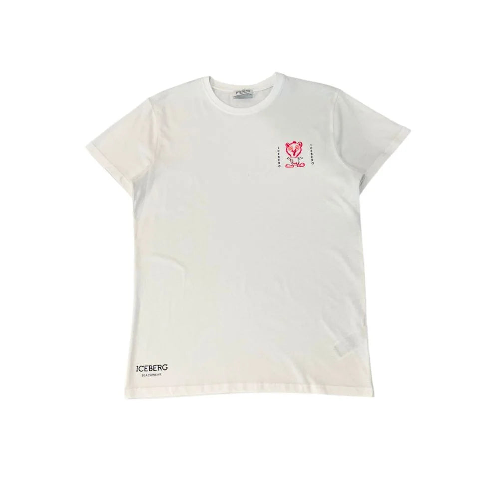 Iceberg White Cotton Men T-Shirt - T-Shirts