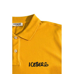 Iceberg Yellow Cotton Men Polo Shirt - Polos