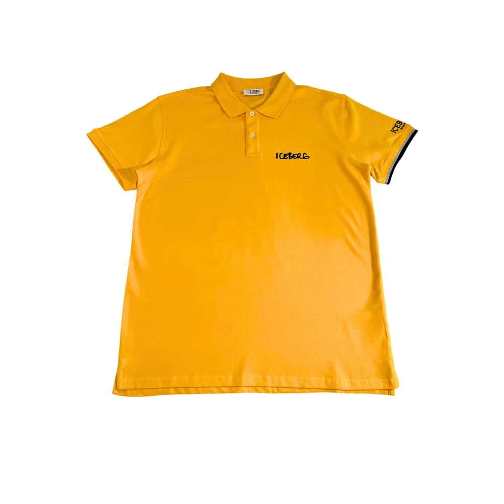 Iceberg Yellow Cotton Men Polo Shirt - Polos