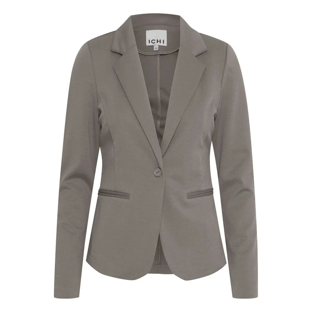 ICHI Beige Polyester Blazer - XL - Coats & Jackets