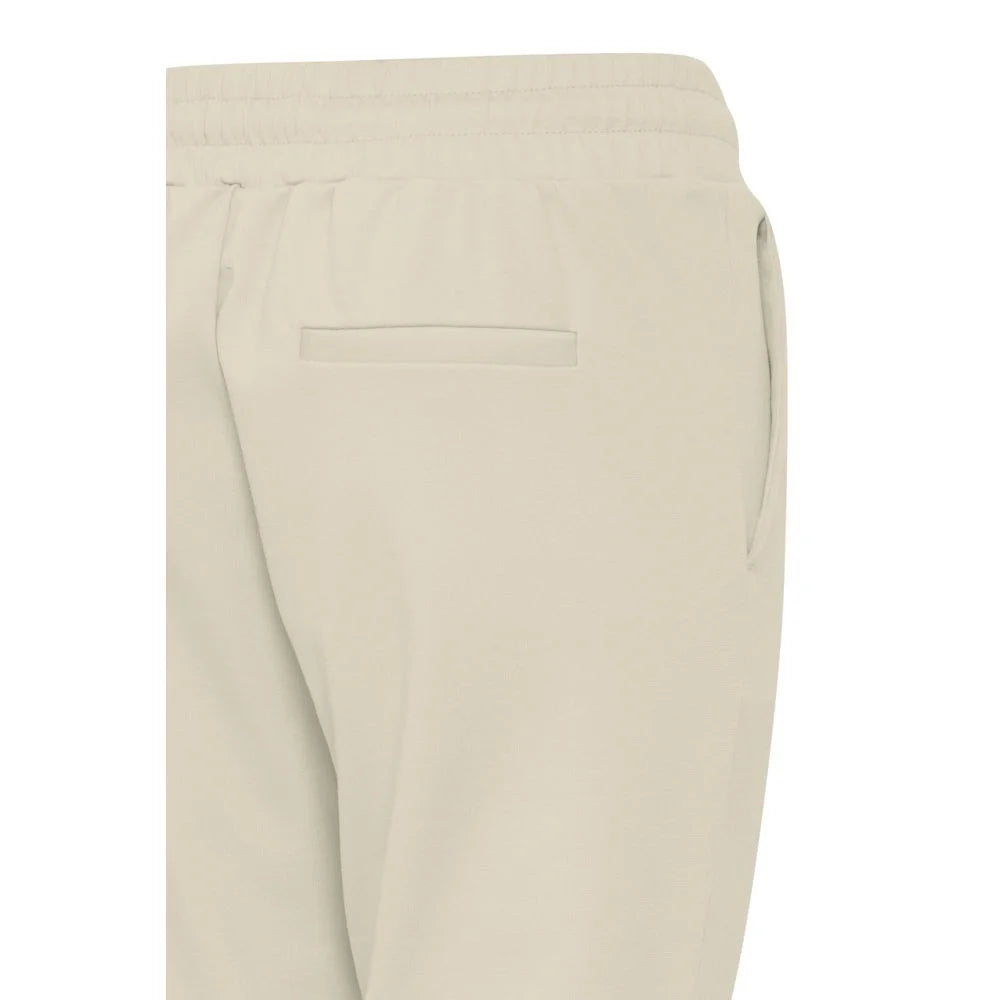 ICHI Beige Polyester Pant - Trousers