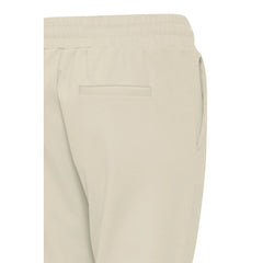 ICHI Beige Polyester Pant - Trousers