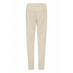 ICHI Beige Polyester Pant - Trousers
