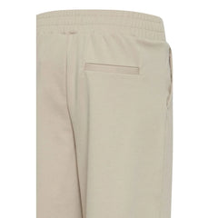 ICHI Beige Recycled Polyurethane Pant - Trousers