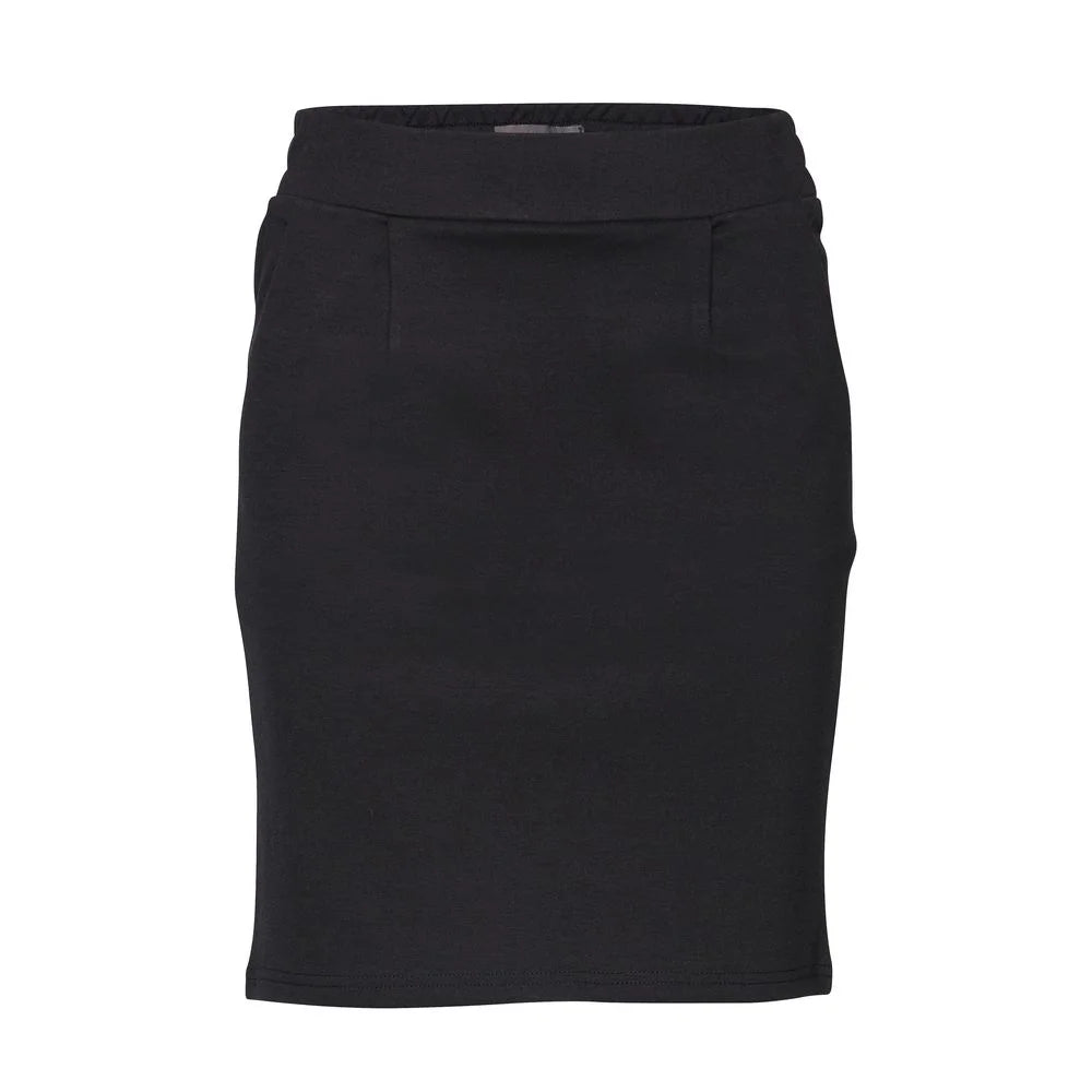 ICHI Black Polyester Mini - Skirts