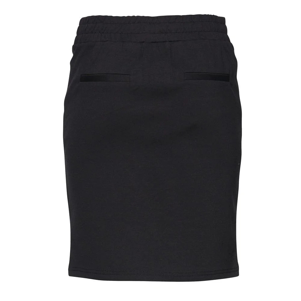 ICHI Black Polyester Mini - Skirts