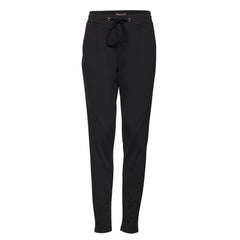 ICHI Black Polyester Pant - Trousers