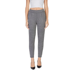 ICHI Black Polyester Skinny Pant - IT40|S