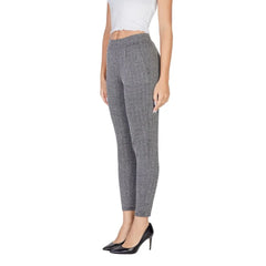 ICHI Black Polyester Skinny Pant - IT40|S