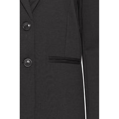 ICHI Black Recycled Polyester Blazer - IT38|XS - Coats & Jackets