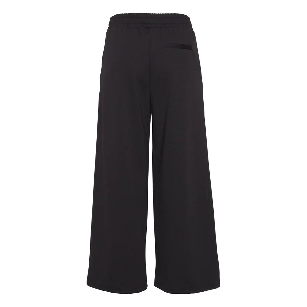 ICHI Black Recycled Polyester Pant - Trousers