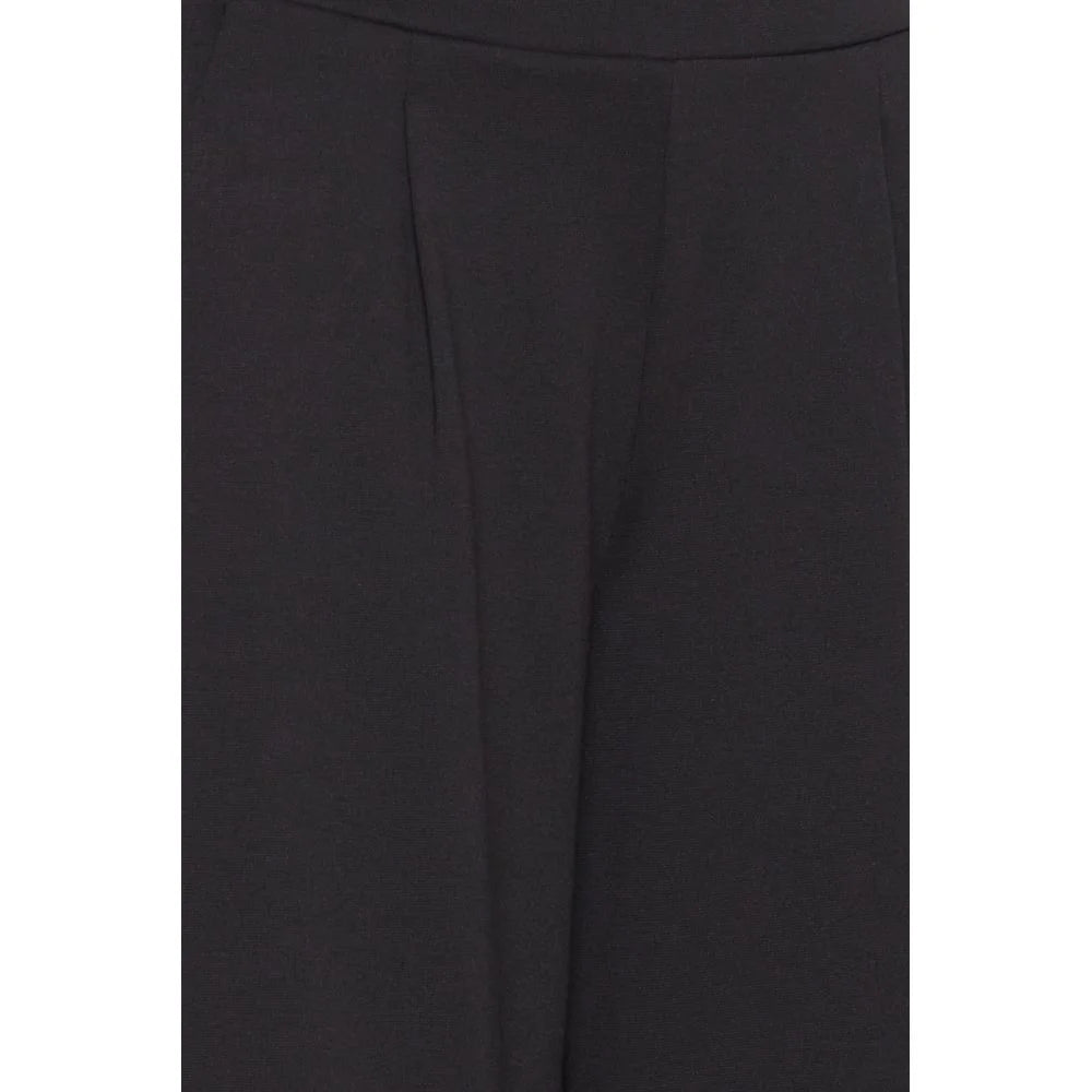 ICHI Black Recycled Polyester Pant - Trousers