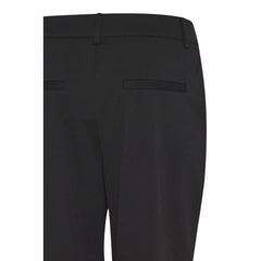 ICHI Black Recycled Polyester Pant - Trousers
