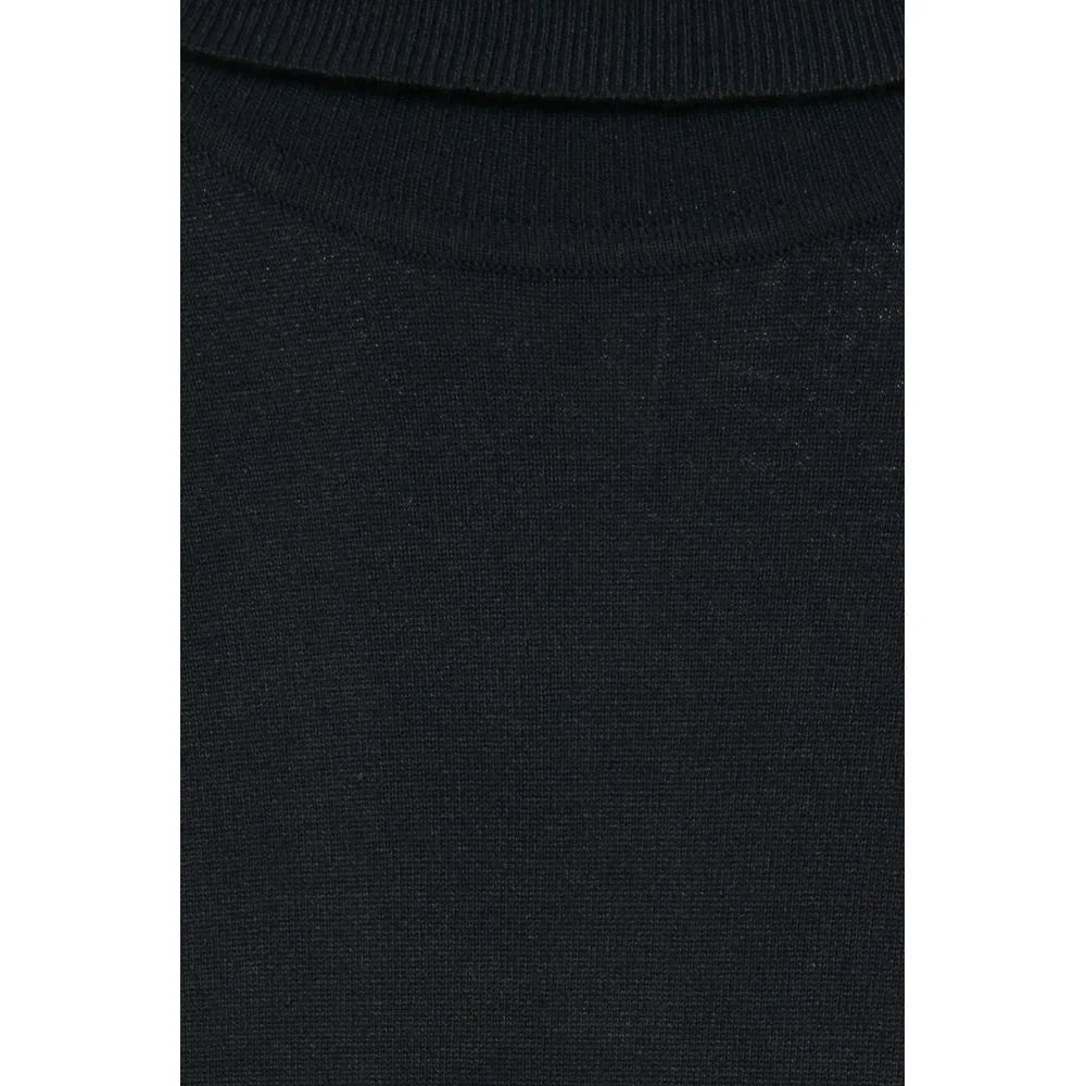 ICHI Black Viscose Turtleneck - XL - Sweaters