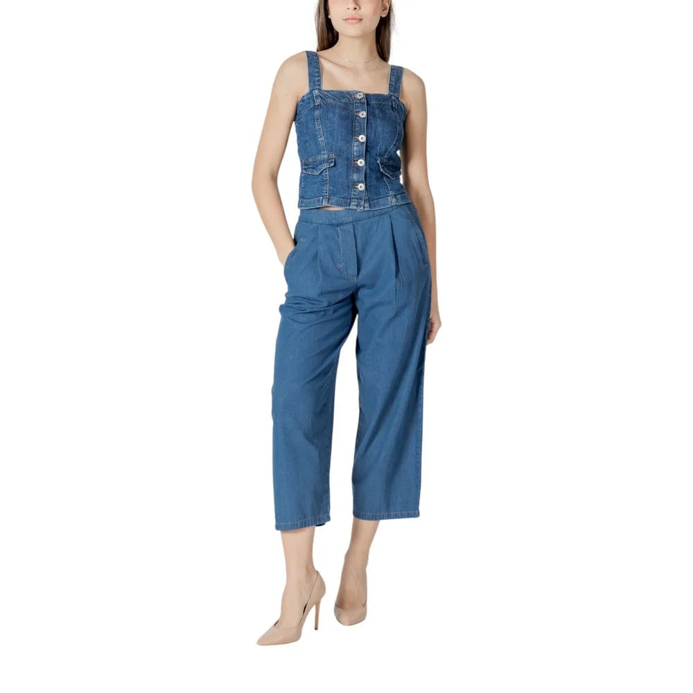 ICHI Blue Cotton Jeans Denim - Jeans