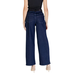 ICHI Blue Cotton Pant - W28 | L32 - Trousers