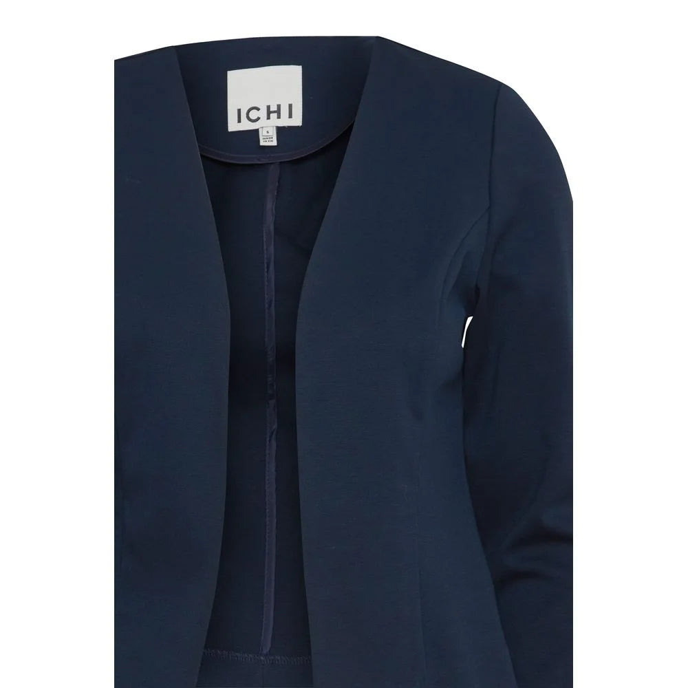 ICHI Blue Polyester Blazer - XXL - Coats & Jackets