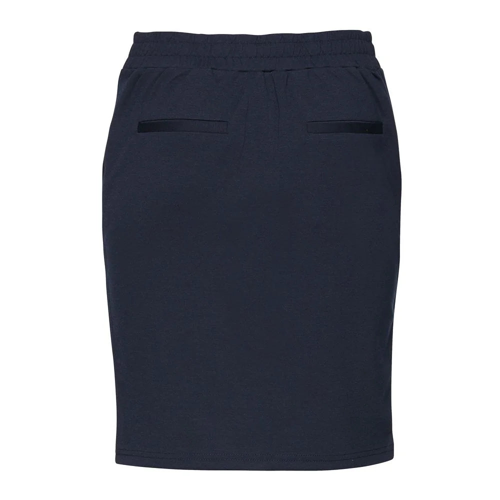 ICHI Blue Polyester Mini - Skirts